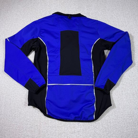 Zorrel Women Medium Black Blue Zip Front Sleeve Lightweight Cycling Bike Jacket - Picture 2 of 8